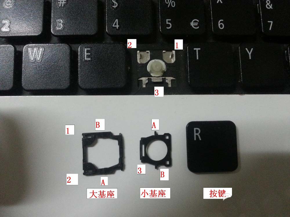 Acer4740g系列笔记本怎么安装键盘按键?