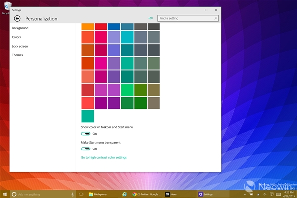 靓！Windows 10 Build 10061系统截图海量图赏