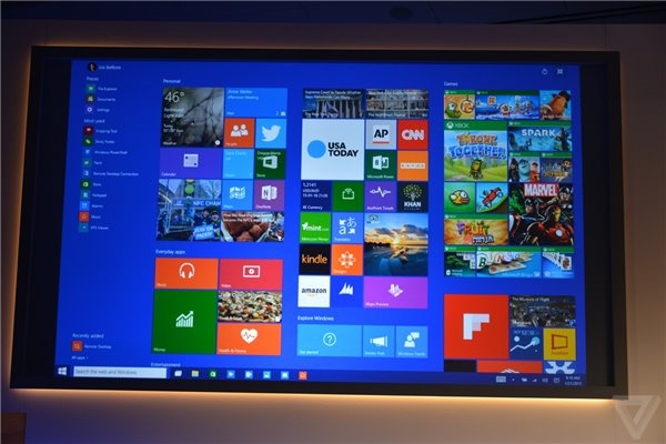 Windows 10一月预览版宣布 全新开始菜单