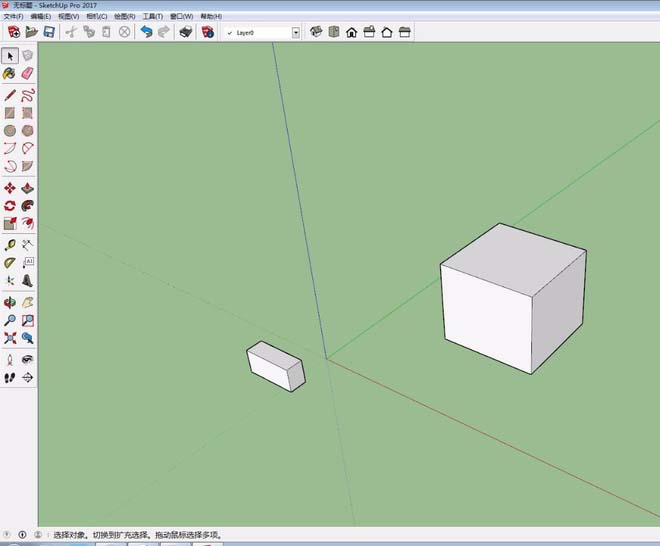 Sketchup2017草图大师怎么移动模型?