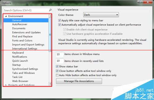 visual studio 2015怎么把英文界面变成中文界面？
