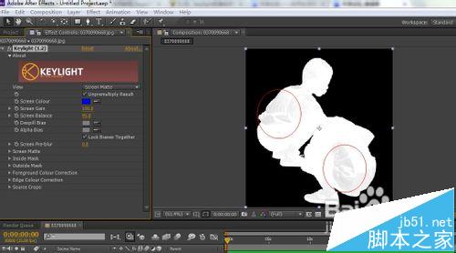 AE中怎么使用插件Keylight抠图?
