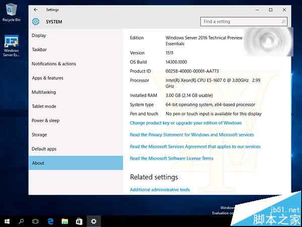 win10年度更新亲近版Windows Server 2016 TP5 14300曝光