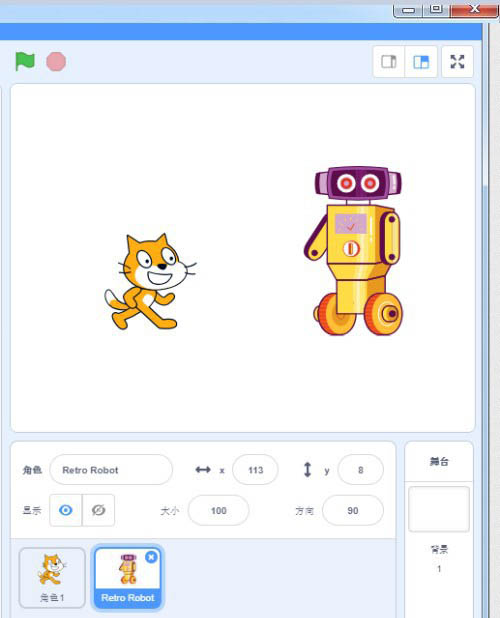 scratch怎么控制机器人? scratch3按空格键机器人变身的实现方法