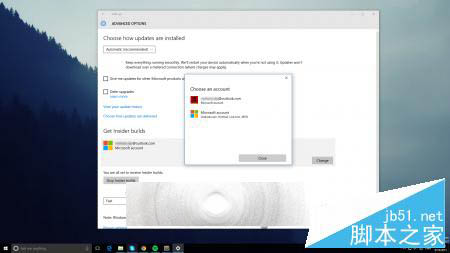 Win10 Build 10547用户可以随意切换微软账户