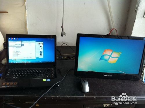 win7统笔记本双显示器共用一个画面的教程