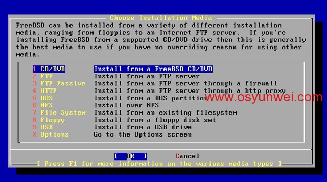 FreeBSD 8.2 安装教程图文详解