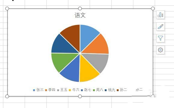 wps2019怎么制作彩色二维饼形图?