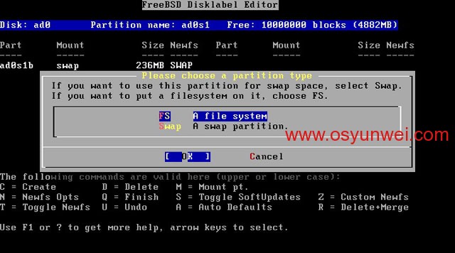 FreeBSD 8.2 安装教程图文详解