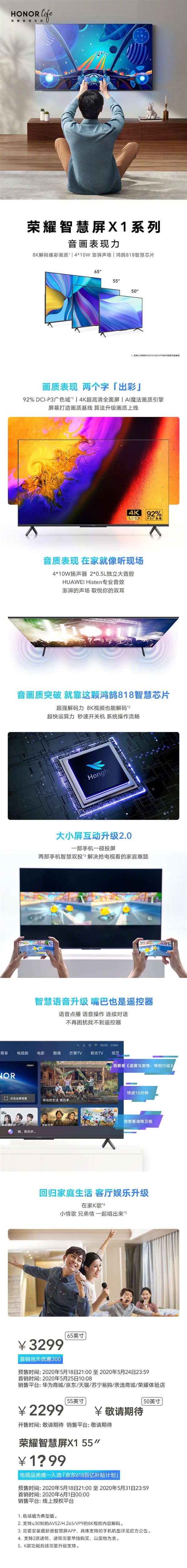荣耀智慧屏X1值得买吗 一图看懂荣耀智慧屏X1性能