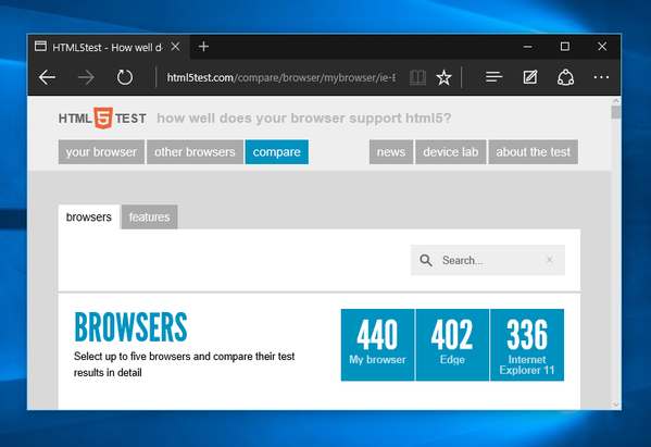 Win10最新bulid预览版继续改进Edge的HTML5性能