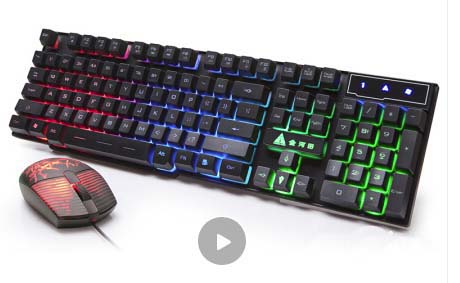 金河田键盘怎么关闭灯光?