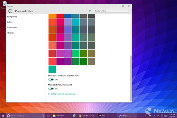 靓！Windows 10 Build 10061系统截图海量图赏