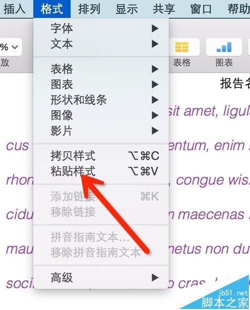 Mac怎么复制文本格式? Mac自带pages使用格式刷的教程