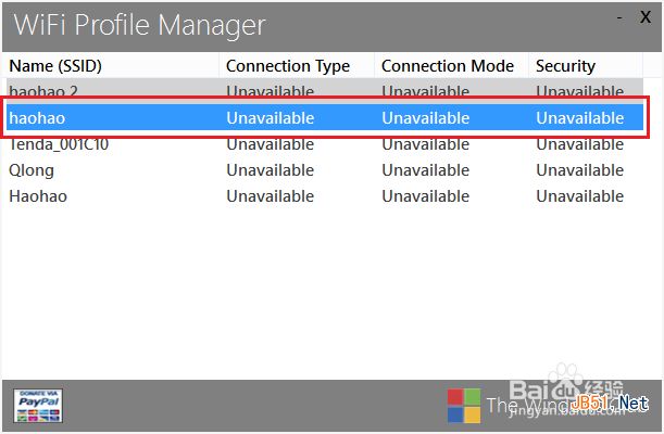 Win8无线网络管理工具WiFi Profile Manager 8