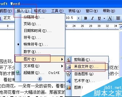 word怎么设置文字环绕图片?