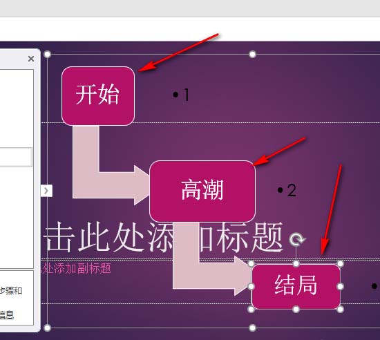 ppt怎么绘制精美带箭头的流程图?