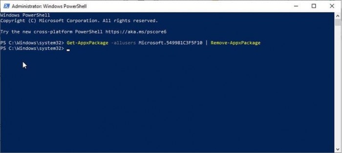Win10 May 2020干净卸载Cortana语音助手的技巧