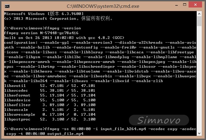 在Windows下使用ffmpeg分割视频的图文方法