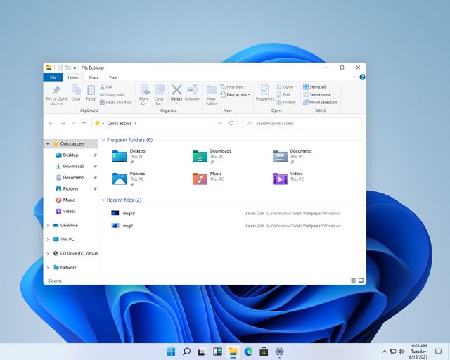 Windows 11上手初体验：任务栏和开始菜单等迎来大改