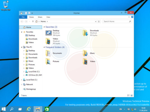 Windows9界面预览图欣赏 Windows9预计10月初发布