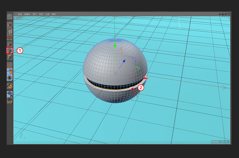 用C4D制作圆形的神奇宝贝球建模教程