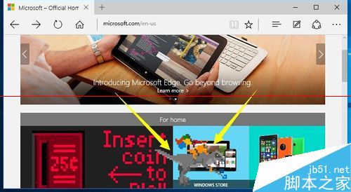 Win10中Edge浏览正确打开微软官网藏彩蛋页面的详细教程