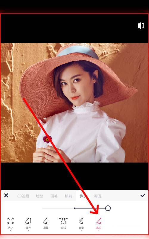 美图秀秀怎么处理漂亮鼻梁? 美图秀秀做完美鼻梁的技巧