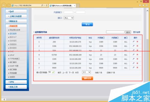 磊科NR236W路由器添加端口映射的方法