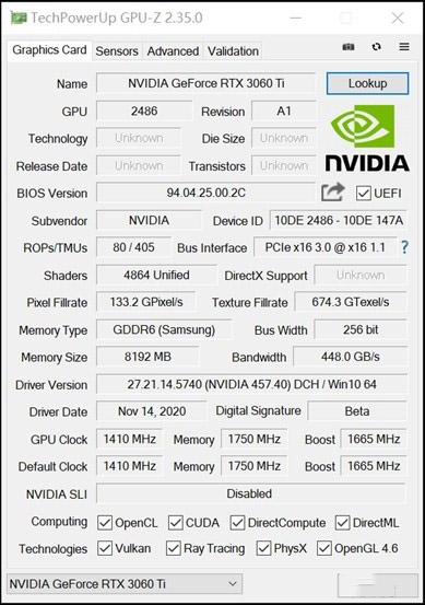 NVIDIA RTX 3060 Ti显卡怎么样 NVIDIA RTX 3060 Ti详细评测