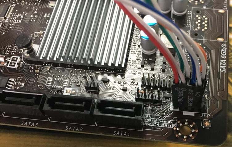 微星H110M PRO VD主板机箱开关跳线接法