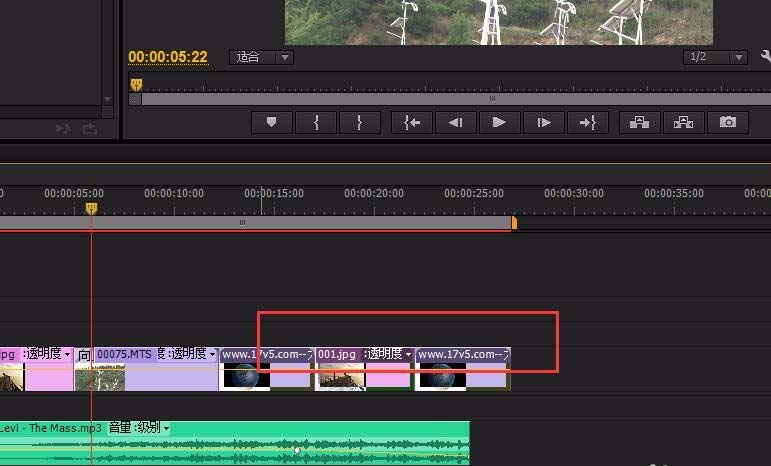 premiere视频编辑v1轨道怎么拷贝到v2轨道?