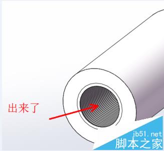 SolidWorks怎么显示管道的内螺纹线?