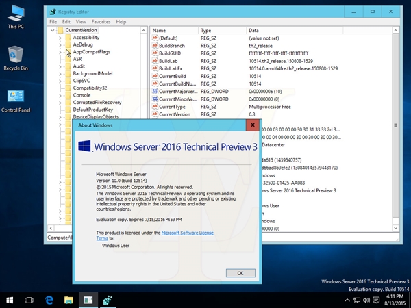 [海量截图+镜像下载]Windows Server 2016第三技术预览版泄露