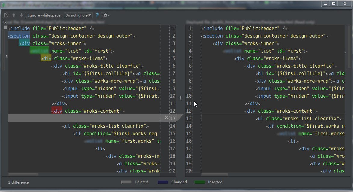 webstorm/phpstorm配置连接ftp快速进行文件比较(上传下载/同步)操作