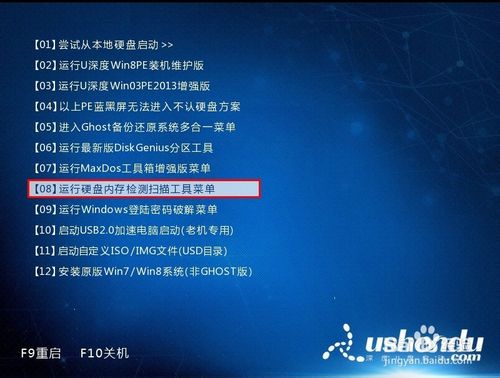 用U盘启动盘快速检测电脑内存的详细教程