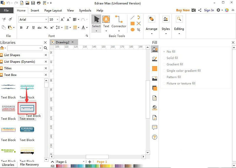 EDraw Max亿图图示怎么创建漂亮的文本框样式?