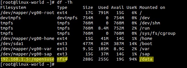 Linux系统中df命令的一些使用实例整理汇总