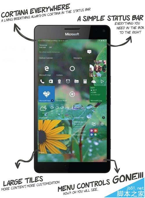 Win10 Mobile RS2概念设计新鲜出炉 任务栏亮眼