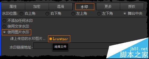 暴风影音怎么给swf动画添加水印?