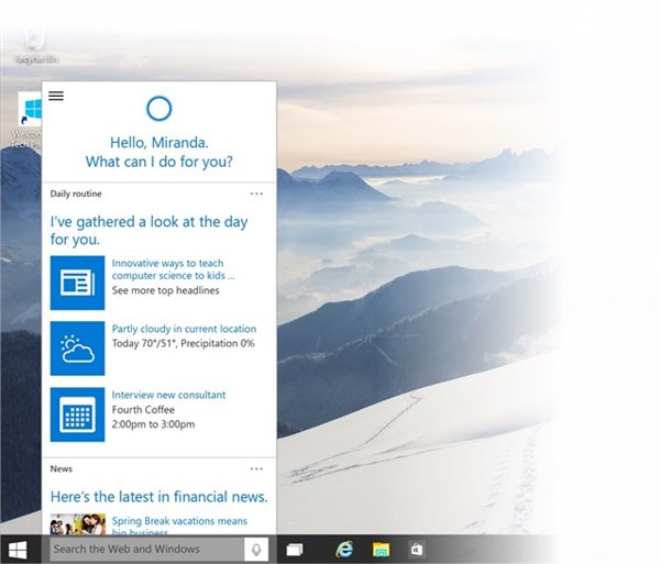 win10预览版9926中Cortana最全使用攻略