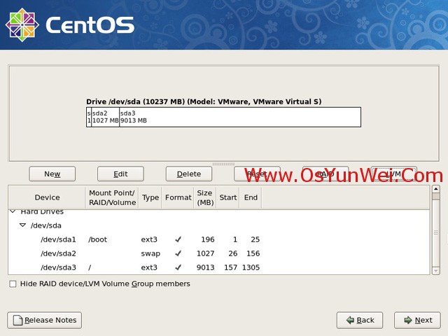 CentOS 5.10 服务器系统安装配置图解教程
