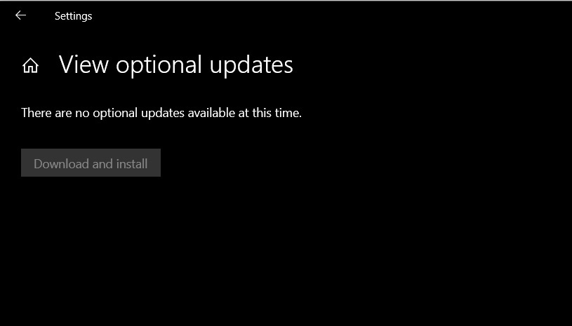 Win10已允许用户获取可选驱动更新