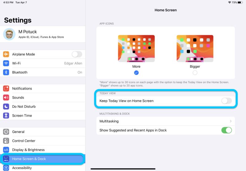 iPadOS13系统如何把小部件页面保留在主屏幕?
