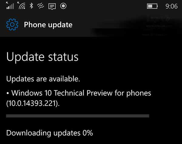 Win10 Mobile一周年更新14393.221慢速版今日推送