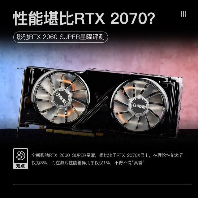 影驰RTX2060 SUPER星曜显卡性能如何 影驰RTX2060 SUPER星曜显卡详细评测