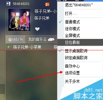 多米音乐怎么设置歌词？