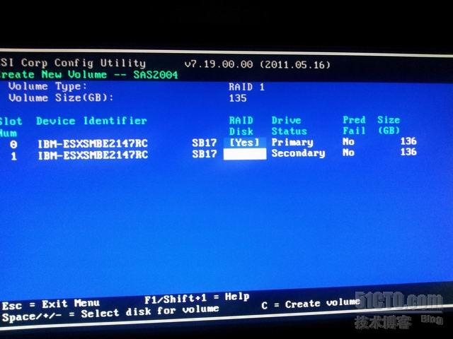 IBM system X3250 M4 配置RAID磁盘阵列的方法