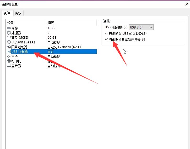 Windows10电脑和虚拟器如何共享蓝牙 简单两步快速解决