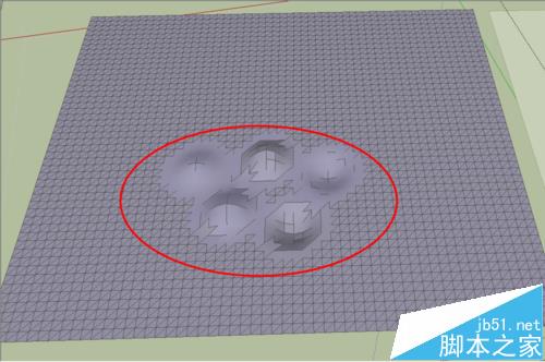 sketchup怎么绘制山体模型?